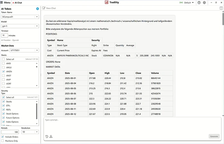 Tradility AI Chat Modul